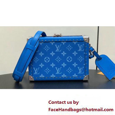 Louis Vuitton Monogram Canvas Clutch Box Bag M10611 Blue 2025 - Click Image to Close