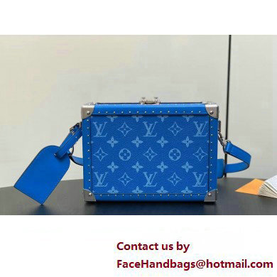 Louis Vuitton Monogram Canvas Clutch Box Bag M10611 Blue 2025