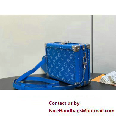 Louis Vuitton Monogram Canvas Clutch Box Bag M10611 Blue 2025