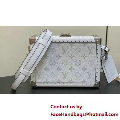 Louis Vuitton Monogram Canvas Clutch Box Bag M11049 White 2025