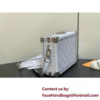 Louis Vuitton Monogram Canvas Clutch Box Bag M11049 White 2025