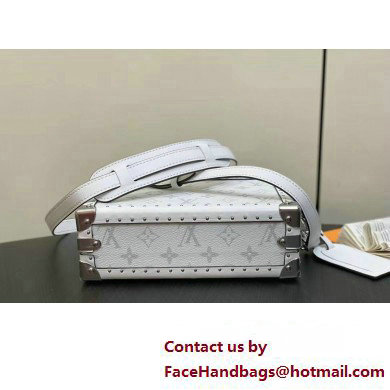 Louis Vuitton Monogram Canvas Clutch Box Bag M11049 White 2025