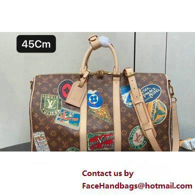 Louis Vuitton Monogram Canvas Keepall Bandouliere 45 Bag Flight Mode M24960 2025 - Click Image to Close