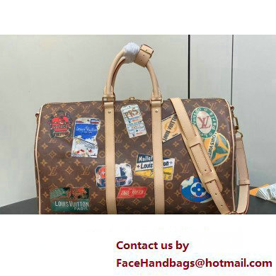 Louis Vuitton Monogram Canvas Keepall Bandouliere 45 Bag Flight Mode M24960 2025