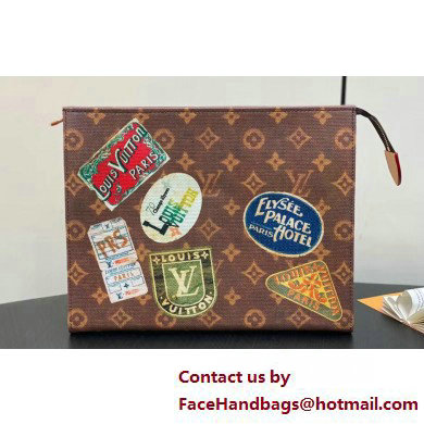 Louis Vuitton Monogram Canvas Toilet Pouch Bag Flight Mode M83487 2025