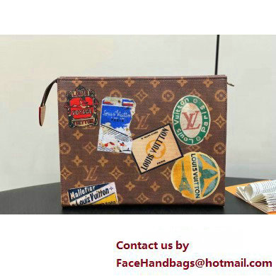 Louis Vuitton Monogram Canvas Toilet Pouch Bag Flight Mode M83487 2025