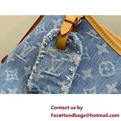 Louis Vuitton Monogram Denim CarryAll PM Bag M11462 Sky Blue 2025