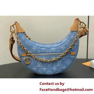 Louis Vuitton Monogram Denim Loop Bag M24846 Sky Blue 2025 - Click Image to Close