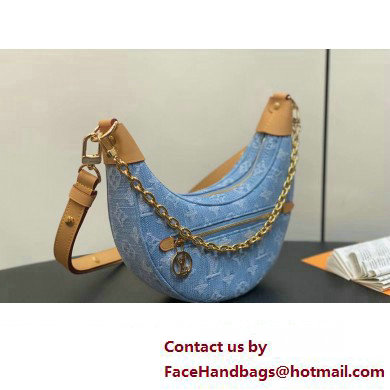 Louis Vuitton Monogram Denim Loop Bag M24846 Sky Blue 2025