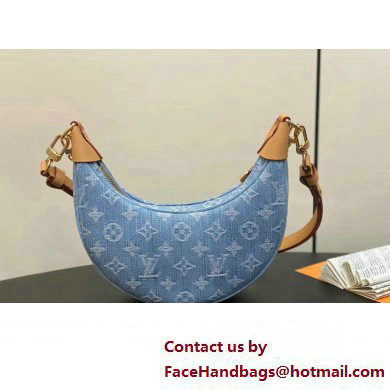 Louis Vuitton Monogram Denim Loop Bag M24846 Sky Blue 2025