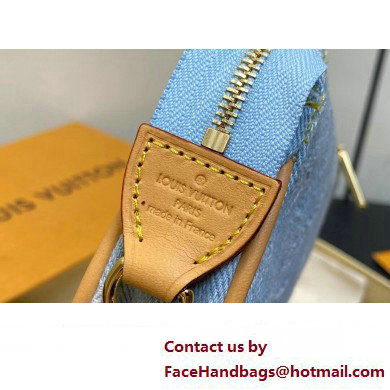 Louis Vuitton Monogram Denim Mini Pochette Accessoires Bag M82960 LV By The Pool Sky Blue 2025