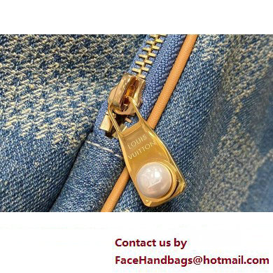 Louis Vuitton Monogram Denim Montsouris Backpack Bag New LV Remix N40708 Blue 2025