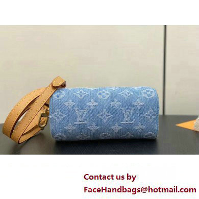 Louis Vuitton Monogram Denim Nano Speedy Bag M11212 Sky Blue 2025