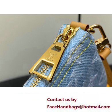 Louis Vuitton Monogram Denim Pochette Accessoires Mila Bag M82962 LV By The Pool Sky Blue 2025