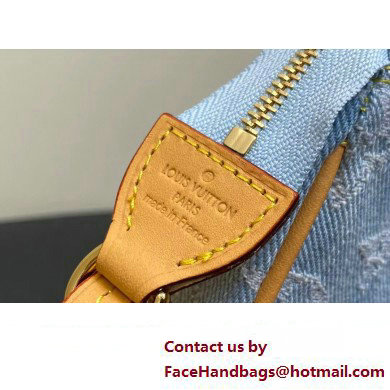 Louis Vuitton Monogram Denim Pochette Accessoires Mila Bag M82962 LV By The Pool Sky Blue 2025