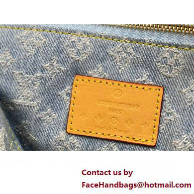 Louis Vuitton Monogram Denim Pochette Cosmetique GM Bag M24317 LV By The Pool Sky Blue 2025