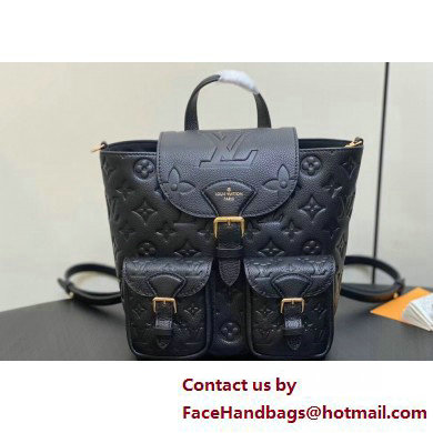 Louis Vuitton Monogram Empreinte leather Backup Backpack Bag M47072 Black 2025 - Click Image to Close