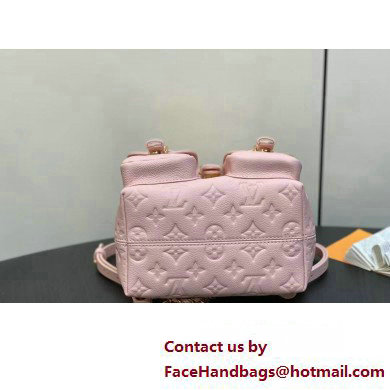 Louis Vuitton Monogram Empreinte leather Backup Backpack Bag M47074 Pink 2025