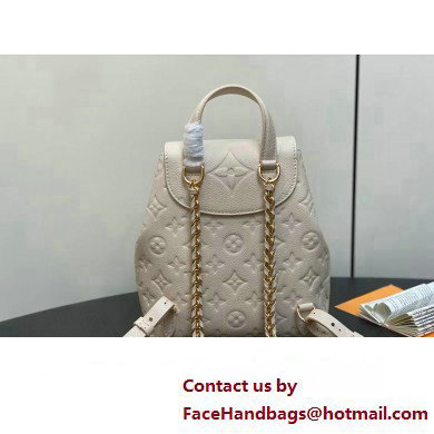 Louis Vuitton Monogram Empreinte leather Backup Backpack Bag M47106 Cream 2025