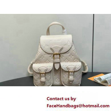 Louis Vuitton Monogram Empreinte leather Backup Backpack Bag M47106 Cream 2025