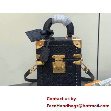 Louis Vuitton Monogram Empreinte leather Camera Box Bag M11131 Black 2025 - Click Image to Close