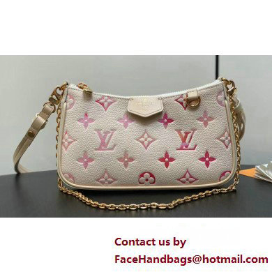 Louis Vuitton Monogram Empreinte leather Easy Pouch On Strap Bag M83448 Sunrise Aquarelle 2025 - Click Image to Close