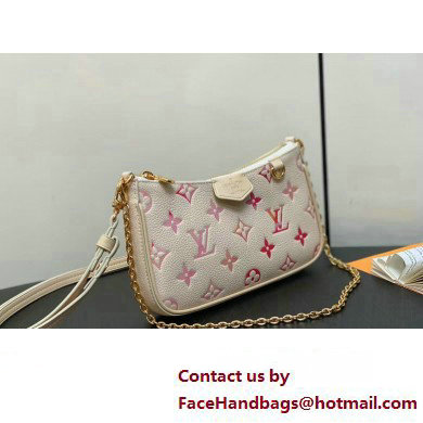 Louis Vuitton Monogram Empreinte leather Easy Pouch On Strap Bag M83448 Sunrise Aquarelle 2025