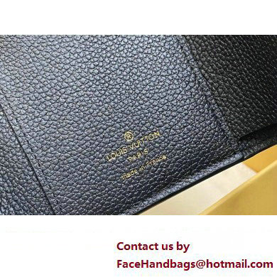 Louis Vuitton Monogram Empreinte leather Emilie Wallet M60688 Black 2025