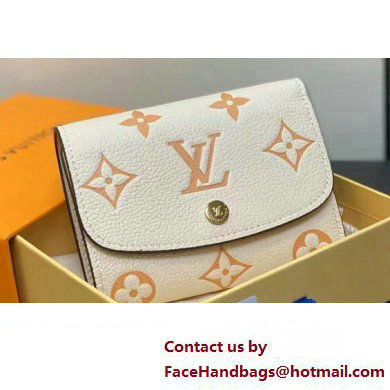 Louis Vuitton Monogram Empreinte leather Emilie Wallet M60688 Creamy 2025 - Click Image to Close