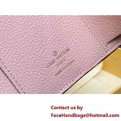 Louis Vuitton Monogram Empreinte leather Emilie Wallet M60688 Pink 2025