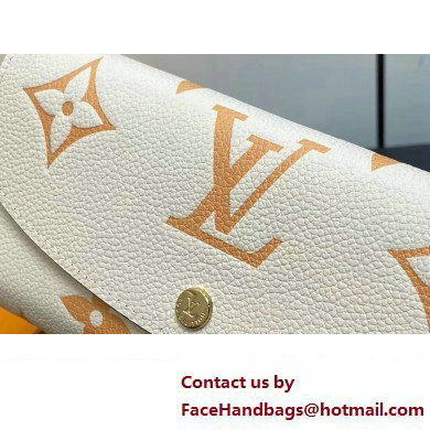 Louis Vuitton Monogram Empreinte leather Emilie Wallet M83138 Creamy 2025