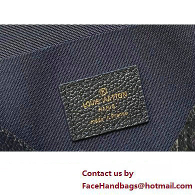 Louis Vuitton Monogram Empreinte leather Felicie Pochette Bag M83589 Navy Blue 2025