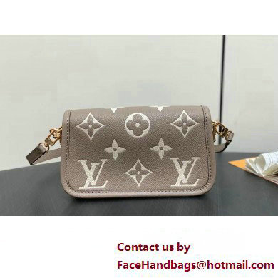 Louis Vuitton Monogram Empreinte leather Nano Diane Bag M83300 Tourterelle Beige / Cream 2025