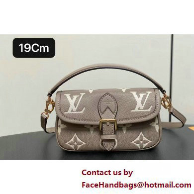 Louis Vuitton Monogram Empreinte leather Nano Diane Bag M83300 Tourterelle Beige / Cream 2025