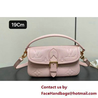 Louis Vuitton Monogram Empreinte leather Nano Diane Bag M83566 Opale Pink 2025