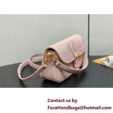 Louis Vuitton Monogram Empreinte leather Nano Diane Bag M83566 Opale Pink 2025