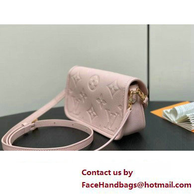 Louis Vuitton Monogram Empreinte leather Nano Diane Bag M83566 Opale Pink 2025