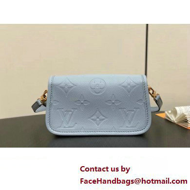 Louis Vuitton Monogram Empreinte leather Nano Diane Bag M83592 Olympe Blue 2025