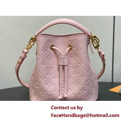 Louis Vuitton Monogram Empreinte leather Neonoe BB Bag M47038 Opal Pink 2025