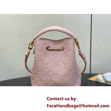 Louis Vuitton Monogram Empreinte leather Neonoe BB Bag M47038 Opal Pink 2025