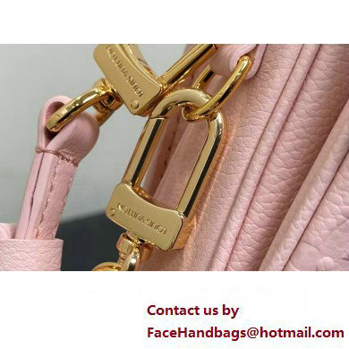 Louis Vuitton Monogram Empreinte leather Pochette Metis East West Bag M47045 Opal Pink 2025