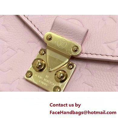 Louis Vuitton Monogram Empreinte leather Pochette Metis East West Bag M47045 Opal Pink 2025