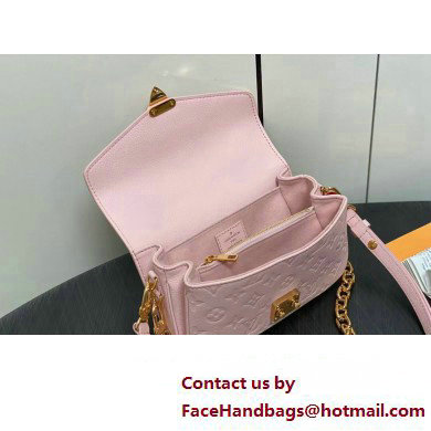 Louis Vuitton Monogram Empreinte leather Pochette Metis East West Bag M47045 Opal Pink 2025