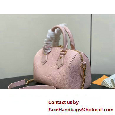 Louis Vuitton Monogram Empreinte leather Speedy Bandouliere 20 Bag M47136 Opal Pink 2025