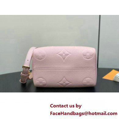 Louis Vuitton Monogram Empreinte leather Speedy Bandouliere 20 Bag M47136 Opal Pink 2025