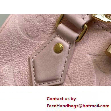 Louis Vuitton Monogram Empreinte leather Speedy Bandouliere 20 Bag M47136 Opal Pink 2025