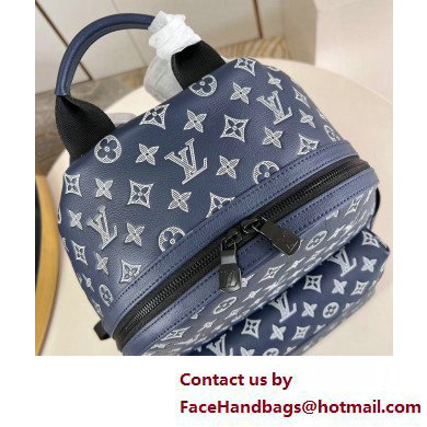 Louis Vuitton Monogram Shadow leather Discovery Backpack Bag M24760 Ink Blue 2025