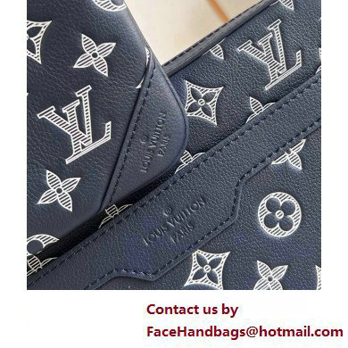 Louis Vuitton Monogram Shadow leather Trio Messenger Bag M24753 Ink Blue 2025