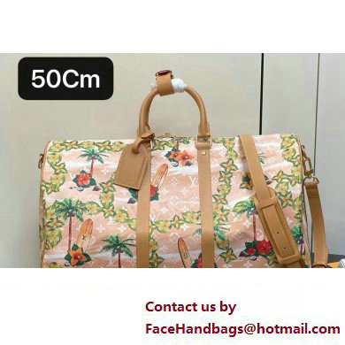 Louis Vuitton Monogram Surfincanvas Keepall Bandouliere 50 Bag M25002 Sand 2025 - Click Image to Close