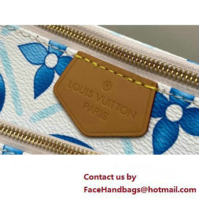 Louis Vuitton Monogram Tiles canvas Multi Pochette Accessoires Bag M25374 LV By The Pool Lagoon Blue 2025